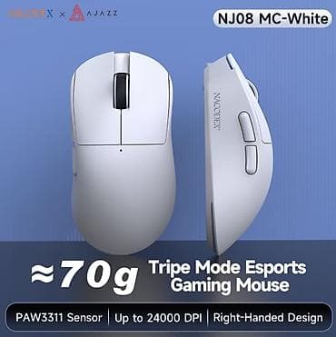 komputerlər: Nacodex x Ajazz NJ08 wireless modelidir hem BT hem 2.4ghz ve wired — 1