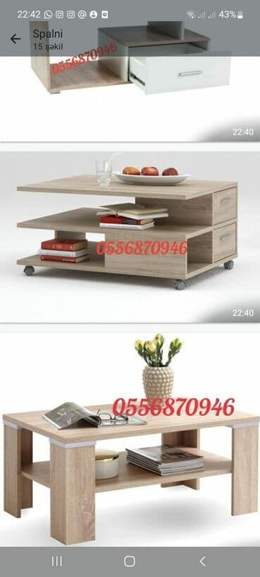 ders stol: Jurnal masası, Yeni, Açılmayan, Laminat, Dördbucaq masa — 5