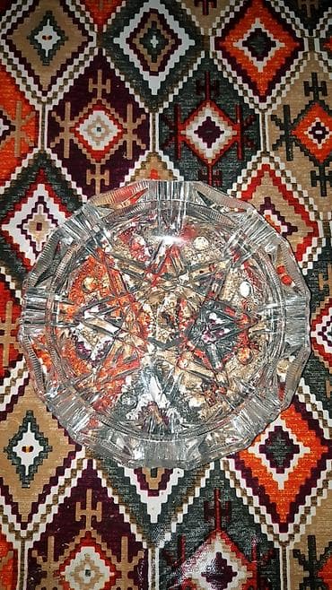 Külqabılar: Büllur kristal külqabı, qədimi, antik, ssri. Хрустальная пепельница — 3