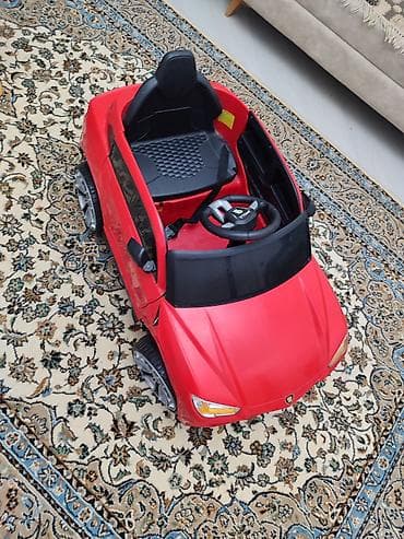 masin oyun: Uşaqlar üçün elektrikli minik maşını – qırmızı rəngdə sport SUV — 2