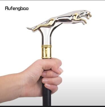 Yerimək üçün arabalar, çəliklər, əsalar, rollatorlar: Əsa xasa çəlik baston Cilalanmış gümüş və qızılı rənglərdə olan bu — 2