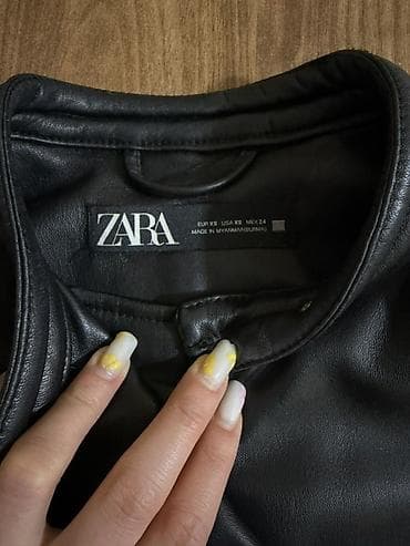 zara kurtka: Dəri kurtka, Zara, XS — 4