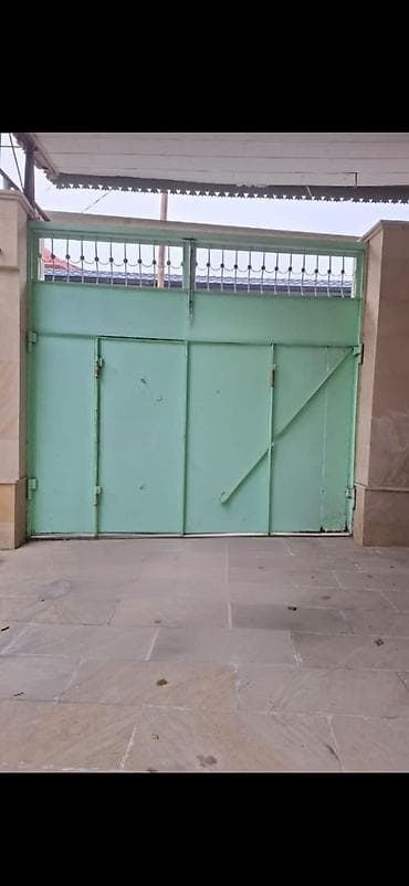 qapi kraskalari: Dəmir Həyət darvazası, Yana açılan, Mexaniki, Qapı ilə, rəng - Yaşıl — 1