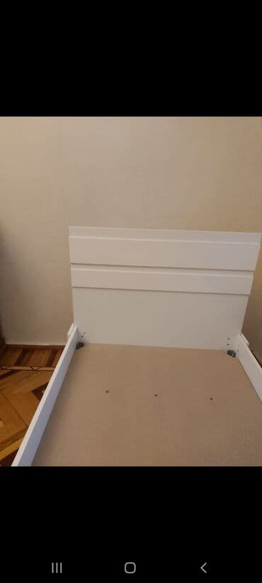 tek neferlik yataq mebeli: İşlənmiş, Təknəfərlik çarpayı, Bazasız, Matrassız, Siyirməsiz — 4