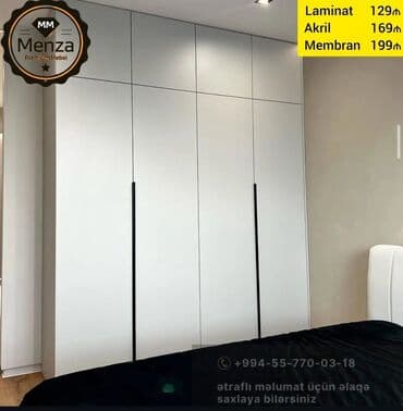 4 qapili dolab: Yeni, Açılan, 4 qapılı Düz dolab, Qarderob, paltar dolabı — 2