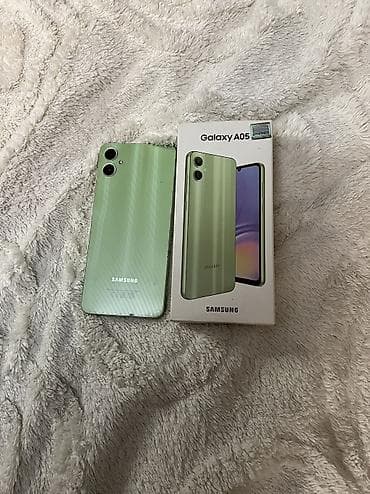 asus 5s pro: Samsung Galaxy A05, 64 GB, rəng - Yaşıl, Sensor, Face ID — 7