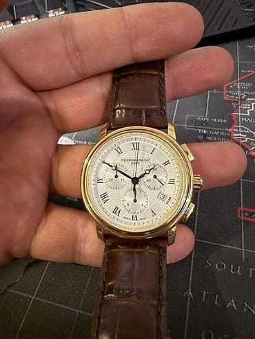 sensor saatlar: İşlənmiş, Qol saatı, Frederique Constant, rəng - Qızılı — 8