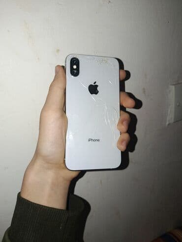 iphobe x: IPhone Xs, Ağ, Qırıq — 4
