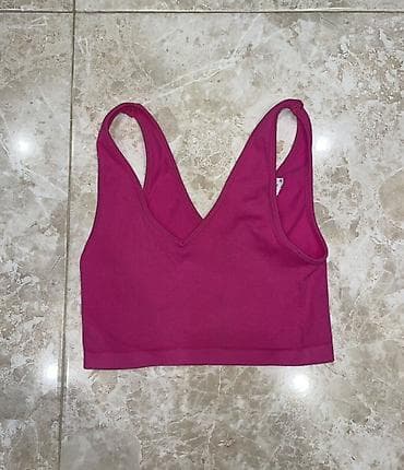 triko: Qadın idman topu / bralet - Rəng: tünd çəhrayı (fuşya) - Model — 2