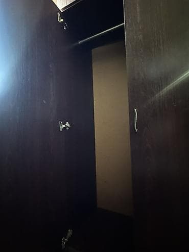paltar dolabı: 4 qapılı, Qəhvəyi, Taxta, Açılan, Düz dolab — 2