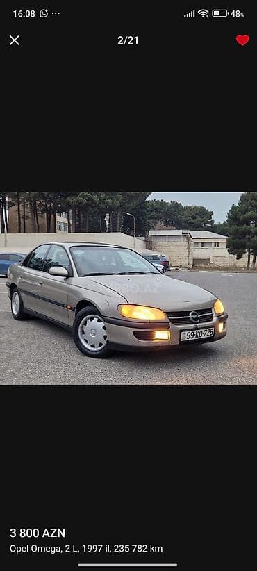 kask satış: Opel Omega: 2 l | 1996 il 4190000 km Sedan — 2