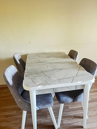 nerjavik stol: Mətbəx üçün, Açılmayan, Dördbucaq masa, 4 stul — 2