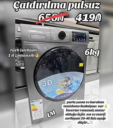 LANOVA paltaryuyan maşın – 6 kq Xüsusiyyətlər: - İnverter lalafo.az -da LANOVA paltaryuyan maşın – 6 kq Xüsusiyyətlər: - İnverter