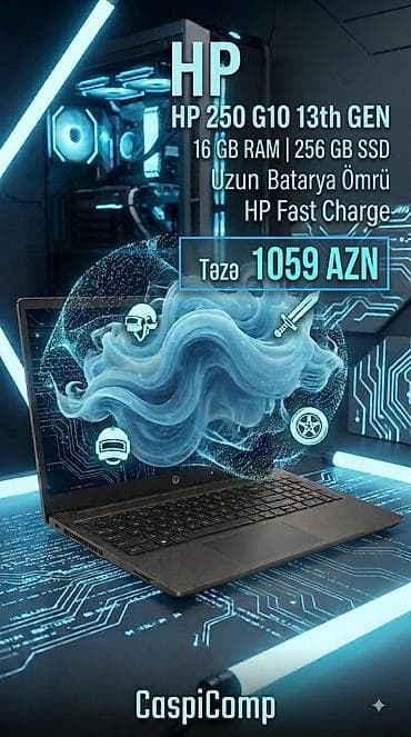 komputer notebook: HP 250 G10 (13th Gen) noutbuk - Prosessor: Intel 13-cü nəsil - — 1