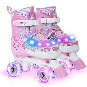 Uşaqlar üçün LED işıqlı dörd təkərli rolik ayaqqabılar - Təkər tipi — 1