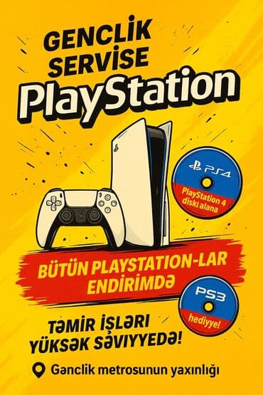 ps3 kirayə: Gənclik Servisində PlayStation oyun konsollarının təmiri yüksək — 1