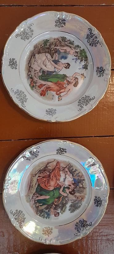 cəngəl qaşıq dəstləri: Çay dəsti, rəng - Ağ, Farfor — 6