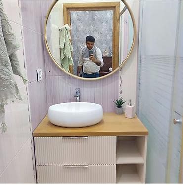 Sifarişlə ev mebeli: Hamam üçün, Siyirməli, Güzgülü, Zəmanətsiz, Kredit yoxdur — 2