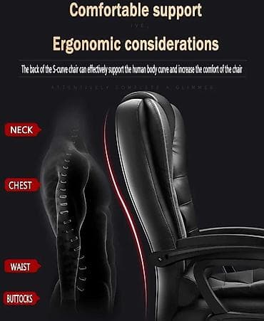 kreslo gence: Yeni, Təkərli, Qolları tənzimlənmir, Süni dəri — 2