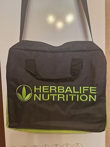 Çantalar: Herbalife Nutrition çantası - Rəng: qara, parlaq yaşıl loqo və yazı - — 1