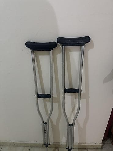 Ходунки, костыли, трости, роллаторы: Alüminium qoltuqağacı (1 cüt) 10gün işlenib evde ancaq,tezedir . - — 4