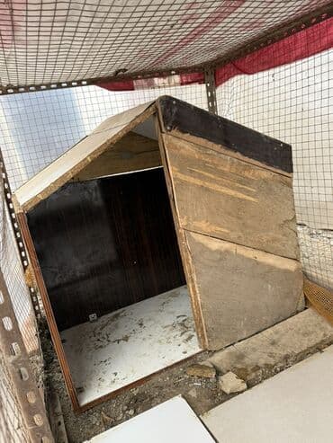Yemlər: Taxta it evi / heyvan sığınacağı - Material: qalın taxta lövhələr və — 2