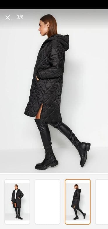 женский пуховик новый: Qadın üçün qara kurtka. Ölçüsü səhv gəldiyi üçün satılır. S-38 bədən — 3