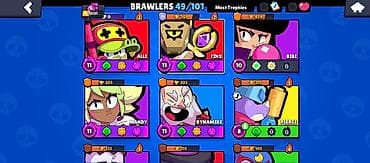 Другие комплектующие: Brawl Stars hesabı – geniş seçimli döyüşçülər və inkişaf etmiş — 3