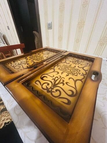 Браслеты: Taxta nərd (backgammon) dəsti - Material: bərk ağac, laklanmış səth - — 1