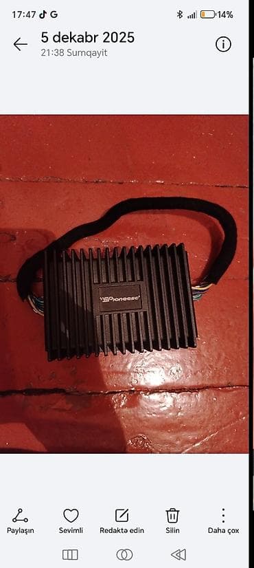 kontakt home iphone: Pioneer avtomobil gücləndiricisi - Kompakt alüminium korpus, effektiv — 1