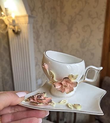 cofee: Qəhvə dəsti, rəng - Ağ, Farfor, 6 nəfərlik — 2