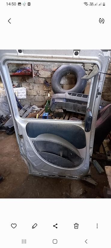 Kompressorlar: Renault Kangoo üçün arxa sürgülü qapı - Orijinal metal qapı, xaricdən — 2