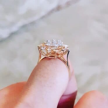 nişan üzükleri: Nişan, Üzük, Sarı qızıl, 585 Əyar, Brilyant — 2