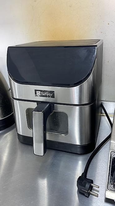 Hava fritürü – Silver brend - Paslanmayan poladdan korpus, qara üst