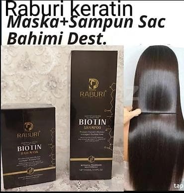 Raburi Keratin Saç Baxımı Dəsti – Maska + Şampun Məhsul tərkibi: -