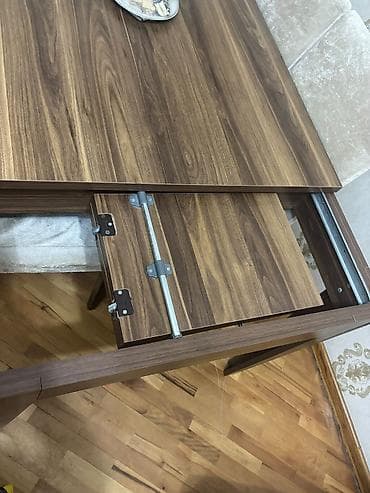 oturaca: Yemək otağı dəsti – masa və 6 stul - Masa: düzbucaqlı forma, palıd — 6