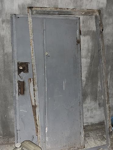 dəmir peç: Metall qapı və qutu (çərçivə) dəsti - Material: qalın metal təbəqə - — 1