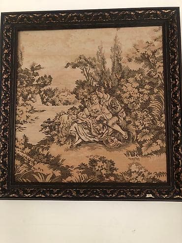 Винтажный Гобелен ручной работы !