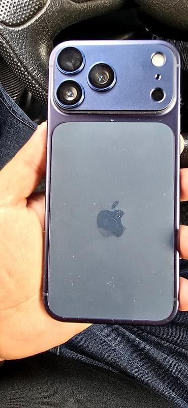 iphone 17 pro max 256: IPhone 17 Pro Max, 128 GB, Pacific Blue, Zəmanət, Face ID, Sənədlərlə — 2