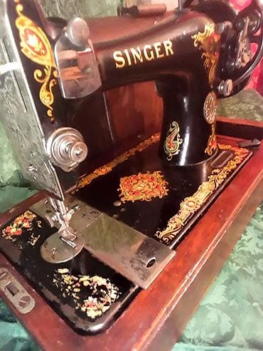 Su qızdırıcı kranlar: Antik tikiş maşını SİNGER satılır.Şotlandiya Klaydbank ş (Clydebank) — 1