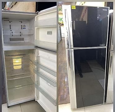 Soyuducu Paltaryuyan televizor vitrinlerin satış mərkəzi: 2 qapılı Toshiba Soyuducu Satılır, rəng - Qara