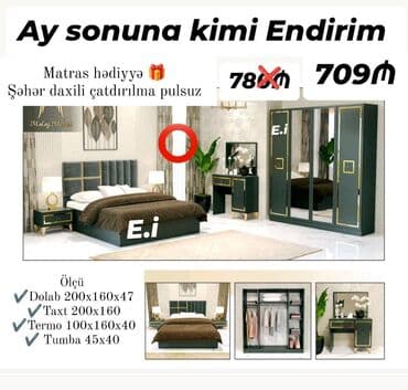мебель из поддонов: *Yataq dəsti "Yeni " 709 AZN 💥* ✔️Rəng seçimi var ✔️ *Şəhər daxili — 1