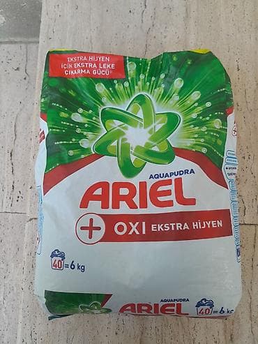 konfet qabl: Ariel Aquapudra +OXI Toz Yuyucu – Ekstra Hiyyen - Növ: Toz yuyucu — 1