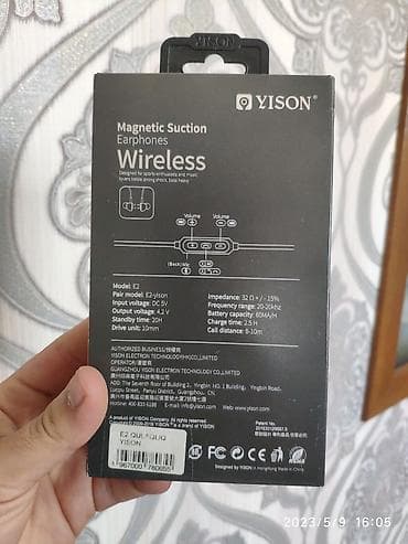 qulaqci: Yeni Simsiz (Bluetooth) Qulaqcıqlar, Yison, rəng - Qara — 2