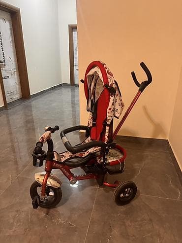 Uşaq üçtəkərli velosipedi – parent control ilə - Rəng: qırmızı/qara lalafo.az -da Uşaq üçtəkərli velosipedi – parent control ilə - Rəng: qırmızı/qara
