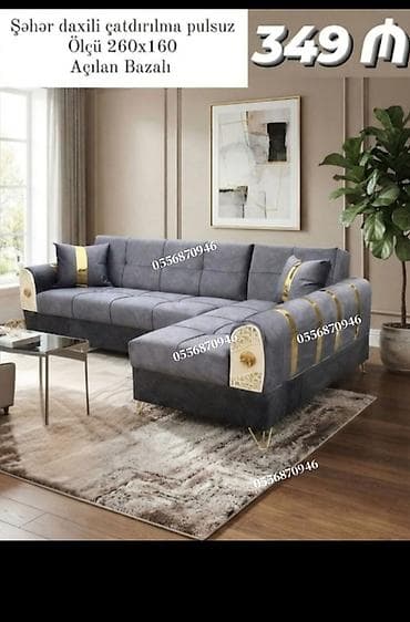 Künc divan, Yeni, Açılan, Bazalı, Parça, Şəhərdaxili pulsuz çatdırılma