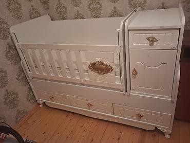 plastik komod: Oğlan və qız üçün, Dördbucaq, Beşik, Dəstsiz, Matras ilə, Yellənmə mexanizmsiz — 4