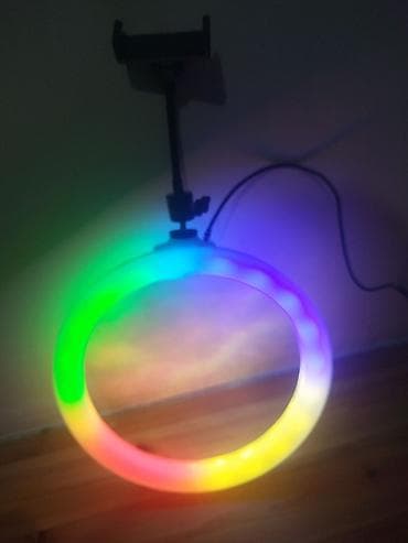 ТВ и видео: Tək rəng və rəngbərəng seçim. RGB LED halqa işıq – telefon tutacaqlı — 2