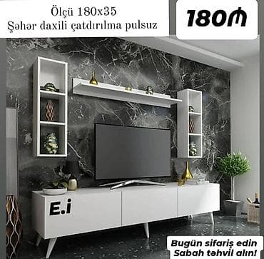 TV stend Yep yeni 180 azn rəng seçimi var çatdırılma var endirimli — 1
