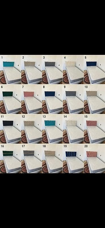 led h 7: Tək nəfərlik çarpayı başlıqları – 20 fərqli model və rəng Məhsul — 1